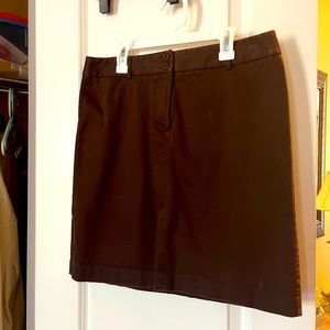 Ann Taylor Brown Khaki Skirt